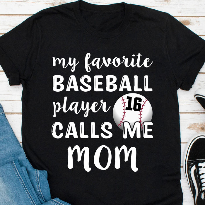 GeckoCustom My Favorite Baseball Player Personalized Custom Baseball Shirts C497 Basic Tee / Black / S