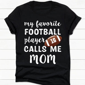 GeckoCustom My Favorite Football Player Personalized Custom Football Shirts C497 Women Tee / Black Color / S