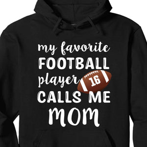 GeckoCustom My Favorite Football Player Personalized Custom Football Shirts C497 Pullover Hoodie / Black Colour / S