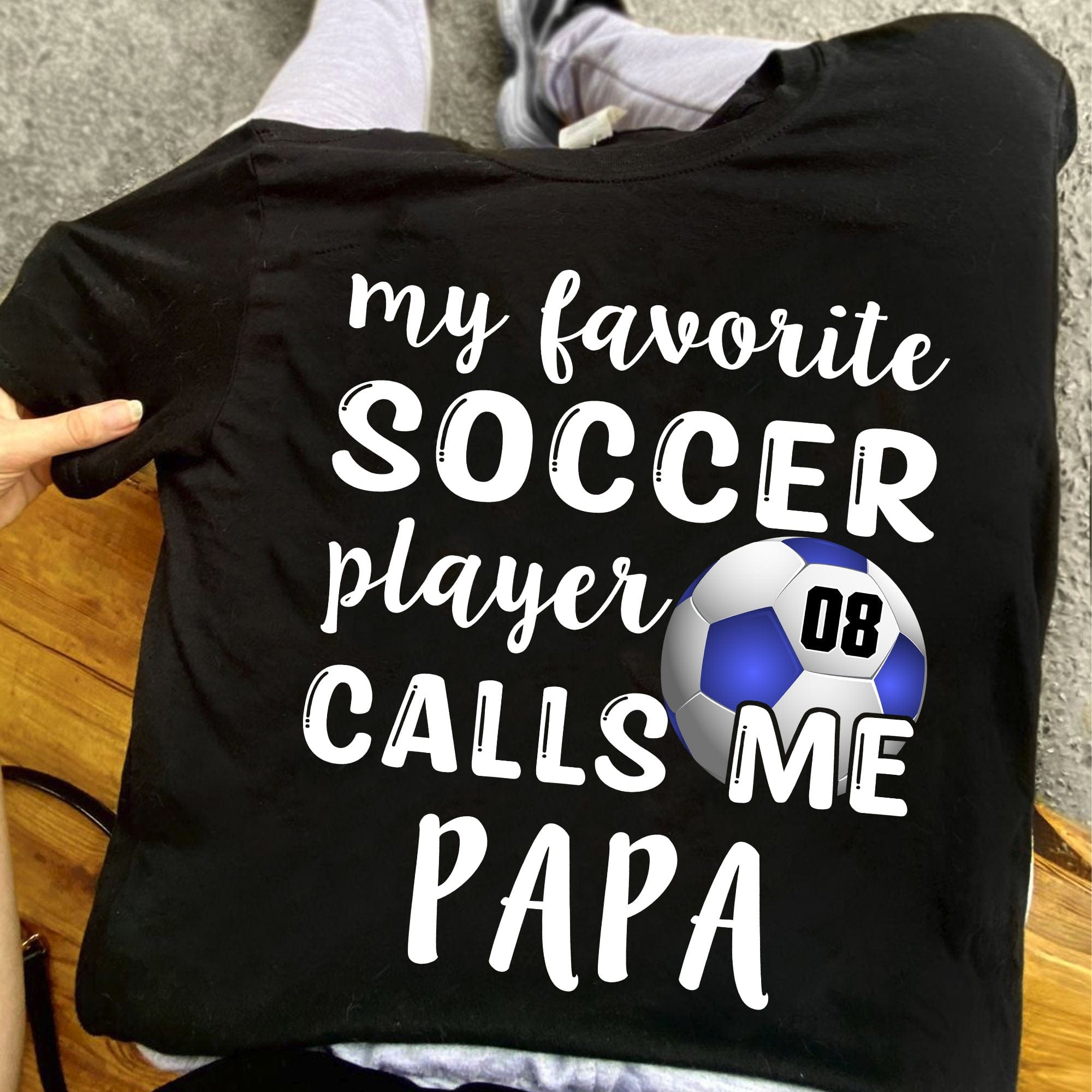 GeckoCustom My Favorite Soccer Player Personalized Custom Soccer Shirts C497 Basic Tee / Black / S