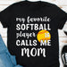 GeckoCustom My Favorite Softball Player Personalized Custom Softball Shirts C497