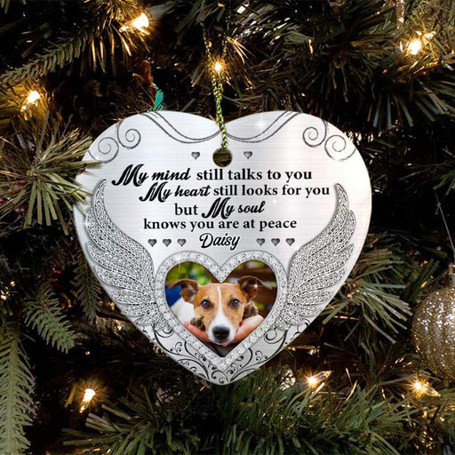 GeckoCustom My Soul Knows You Are At Peace Dog Heart Ornament HN590 Pack 1 Heart