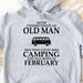 GeckoCustom Never Underestimate Old Man Who Loves Camping Personalized Custom Camping Bright Shirt C306 Pullover Hoodie / Sport Grey Colour / S