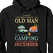 GeckoCustom Never Underestimate Who Loves Camping Personalized Custom Camping Shirt C306 Pullover Hoodie / Black Colour / S