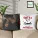 GeckoCustom Of All The Butts In The World Couple Throw Pillow HN590 14x14 in / Pack 1