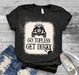 GeckoCustom Off Road Girl Bleached Unisex Tshirt, Dirty Girl Shirt, HN590 Basic Tee / Black / S
