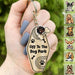 GeckoCustom Off The Dog Park Dog Bone Vintage Keychain, Dog Lover Gift, Custom Dog Breed HN590 1 Bone / 3"H x 1.5"W
