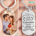 GeckoCustom Our First Valentine Together 2022 Couple Metal Keychain HN590 No Gift box / 1.77" x 1.06"