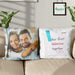 GeckoCustom Our First Valentine Together Couple Throw Pillow, Valentine Gift HN590 14x14 in / Pack 1