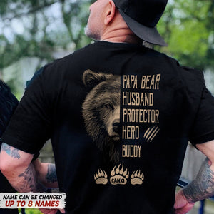 GeckoCustom Papa Bear Husband Protector Hero Buddy Bear Shirt N304 HN590