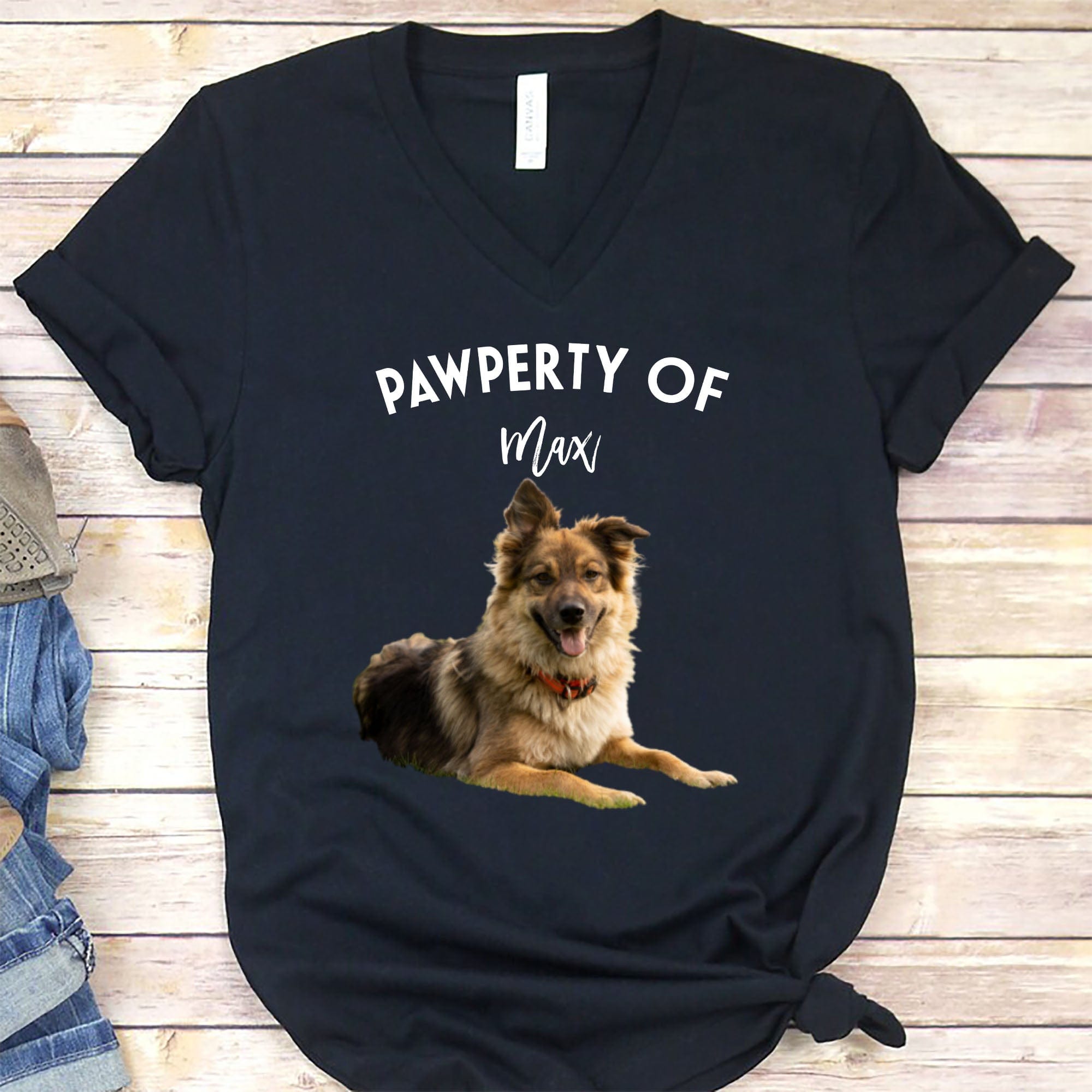 GeckoCustom Pawperty Of My Dogs Pet Photo Shirt C169