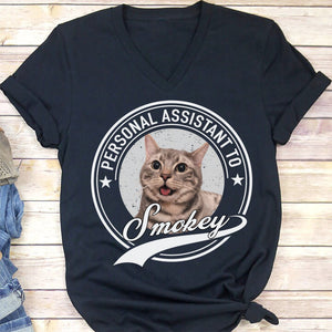 GeckoCustom Personal Assistant Personalized Custom Dog Cat Pet Photo Frontside Shirt C273