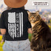 GeckoCustom Personalized Best Cat Mom Ever Flag Back Cat Shirt, HN590