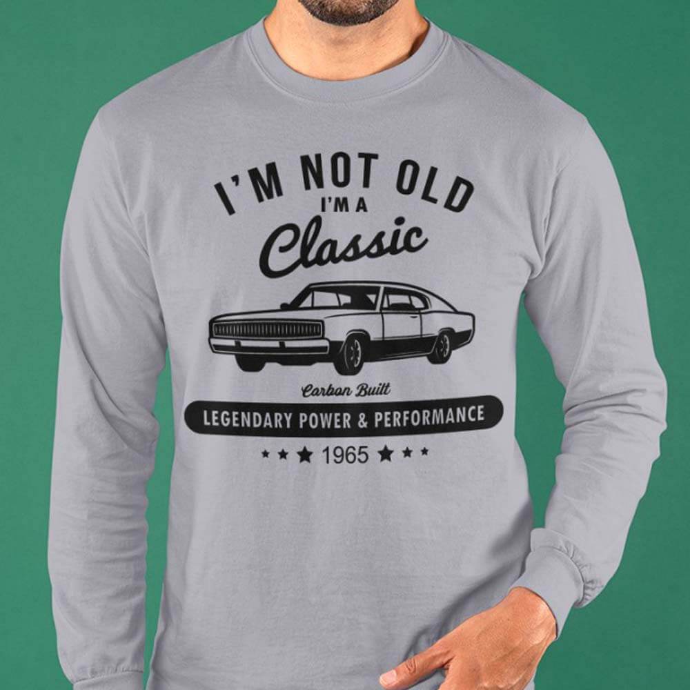 GeckoCustom Personalized Birthday Shirt, Not Old Classic Car Birthday Shirt