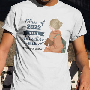 GeckoCustom Personalized Class of 2022 Custom Shirt, Let The Adventure Begin Senior 2022, Class Of 2022 Shirt