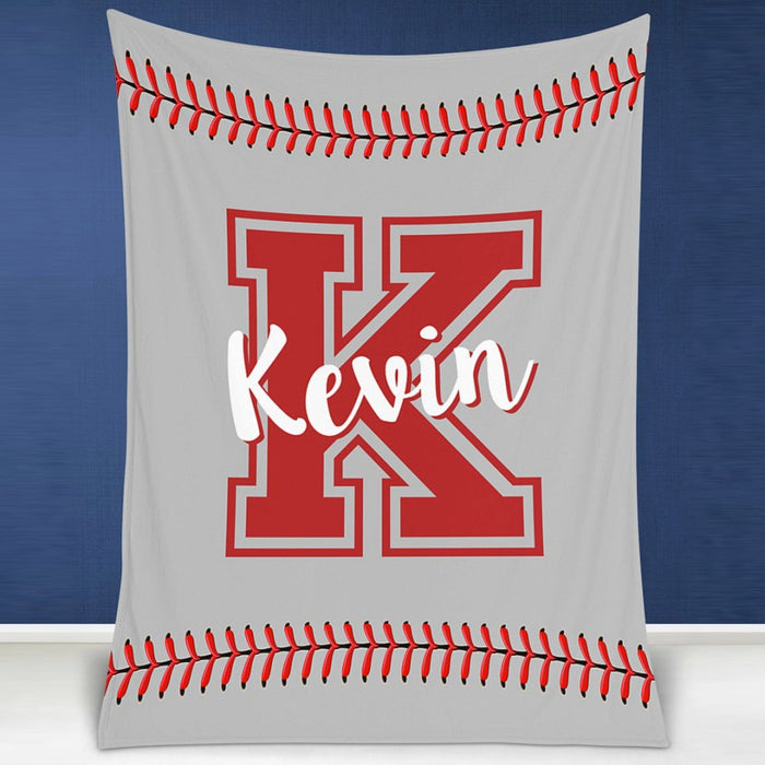 GeckoCustom Personalized Custom Baseball Blanket C530