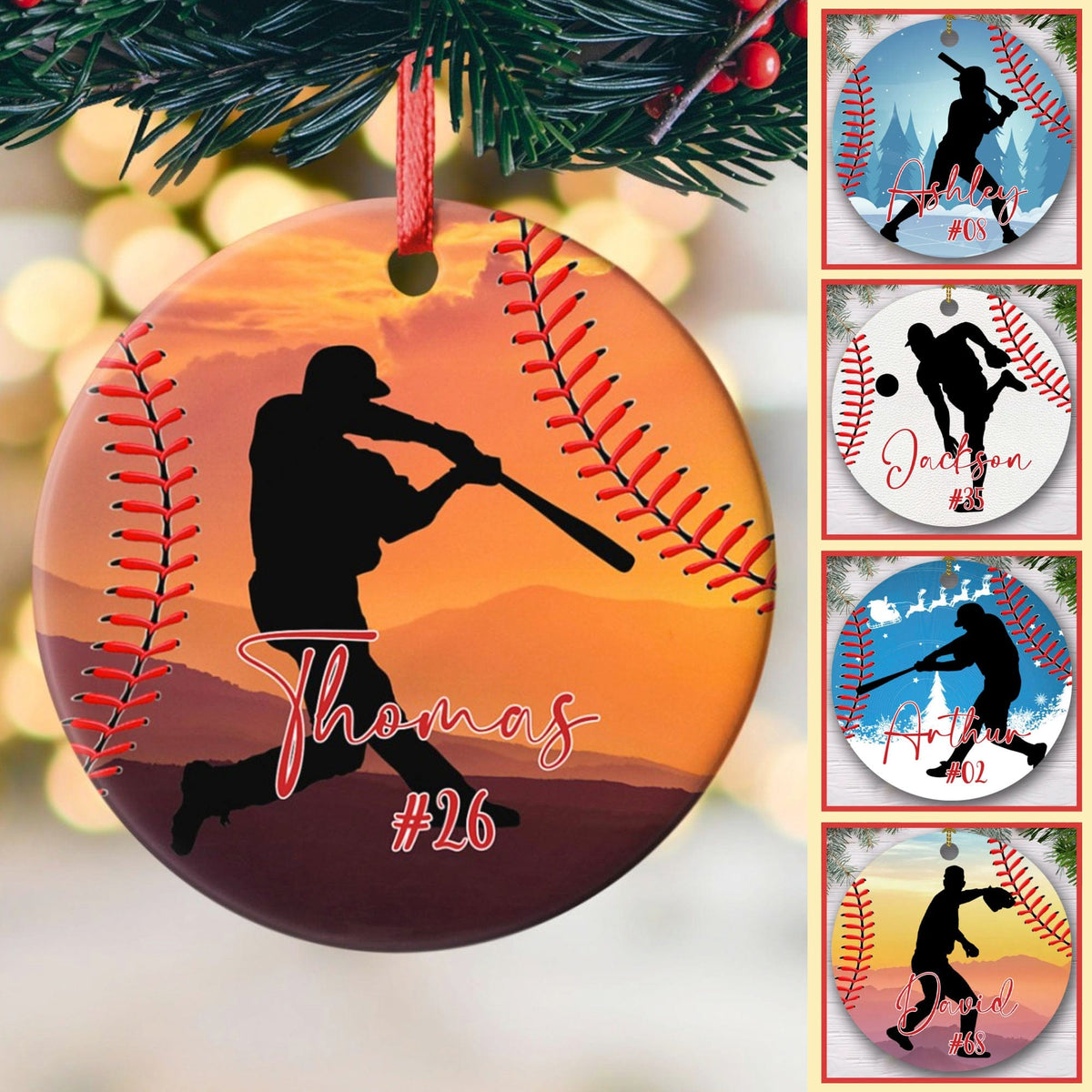 Personalized Custom Baseball Ornament — GeckoCustom