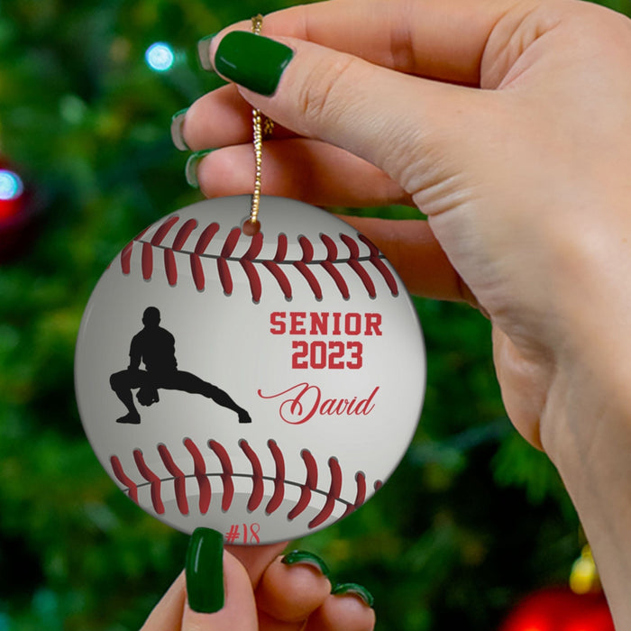 GeckoCustom Personalized Custom Baseball Ornaments H526