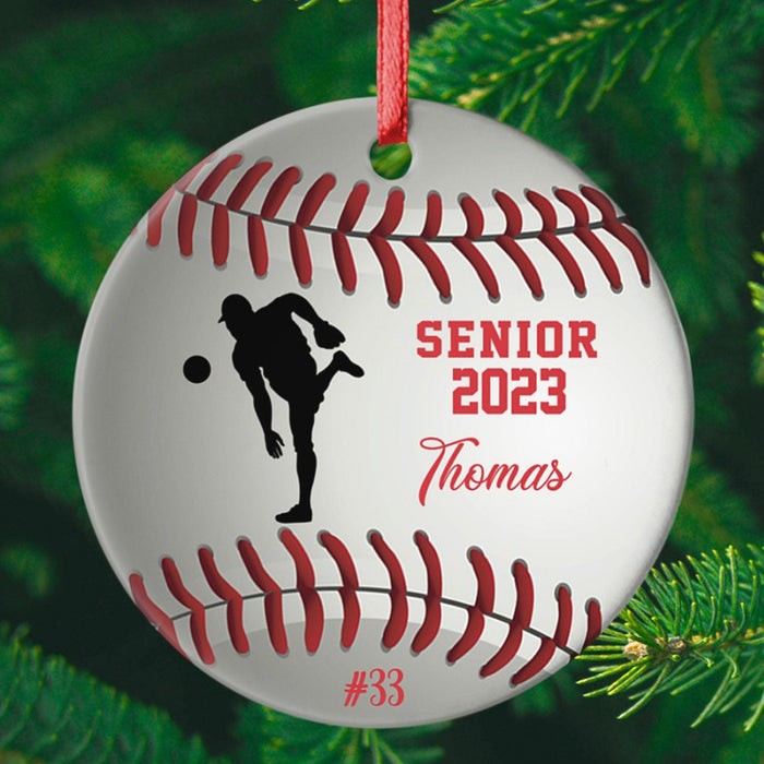 GeckoCustom Personalized Custom Baseball Ornaments H526