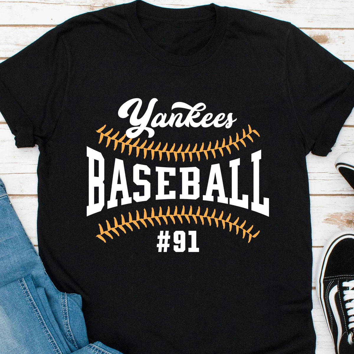 Custom Yankees Baseball Jersey Basic Graphic Unisex Gift For Friends Unisex  Tshirt