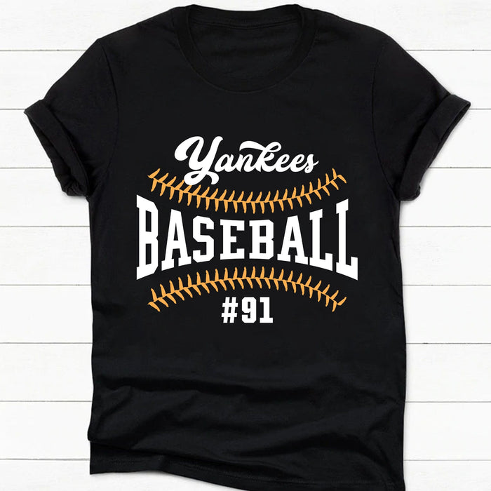 GeckoCustom Personalized Custom Baseball Shirts C495 Women Tee / Black Color / S