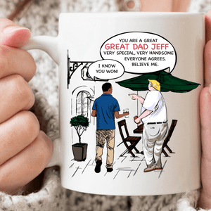 GeckoCustom Personalized Custom Coffee Mug, Gift For Dad, Fathers Day Gift, You Are A Great Dad 15oz