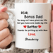 GeckoCustom Personalized Custom Coffee Mug, Gift For Dad, Gift For Bonus Dad 11oz