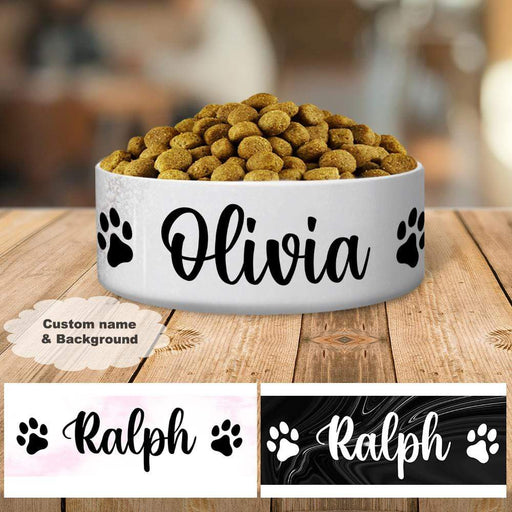 GeckoCustom Personalized Custom Dog Bowl, Custom Name Pet Bowl, Gift For Dog Lover