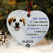 GeckoCustom Personalized Custom Dog Memorial Ornament Decor, When Tomorrow Starts Without Me, Memorial Gift