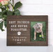 GeckoCustom Personalized Custom Dog Print Canvas, Best Friends Are Never Forgotten Canvas, Dog Lover Gift 12"x8"