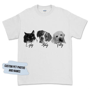 GeckoCustom Personalized Custom Dog Shirt, Custom Pet Portrait Shirt, Gift For Dog Lover
