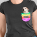 GeckoCustom Personalized Custom Dog Shirt, Gift For Dog Lover, Pet Pocket Dark Shirt Women T Shirt / Black Color / S
