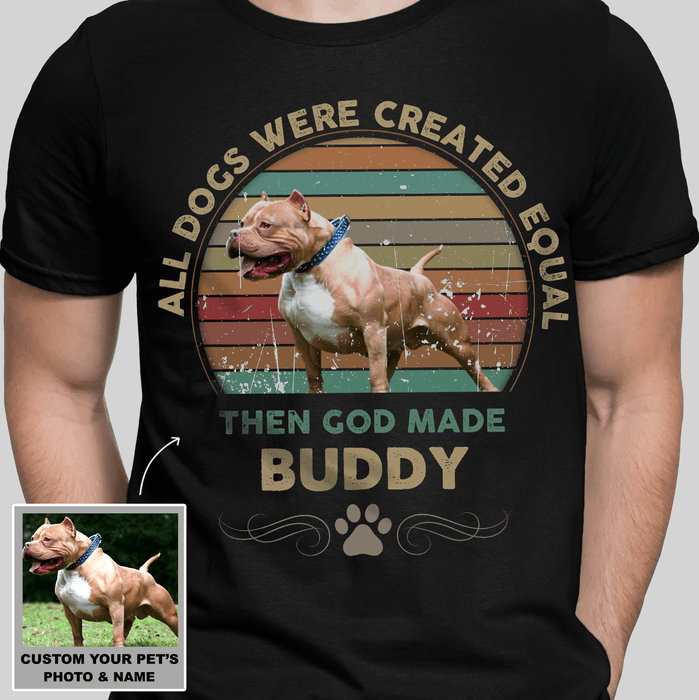 GeckoCustom Personalized Custom Dog Shirt, Gift For Dog Lover, Then God Made My Dog