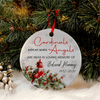 GeckoCustom Personalized Custom Family Memorial Ornament Decor, Cardinals Appear When Angels Are Near, Memorial Gift Pack 1