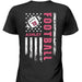 GeckoCustom Personalized Custom Football Backside Shirts C524 Women Tee / Black Color / S