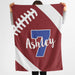 GeckoCustom Personalized Custom Football Blanket C530