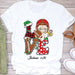 GeckoCustom Personalized Custom Football Christmas Sweatshirt C535 Unisex T Shirt / White / S