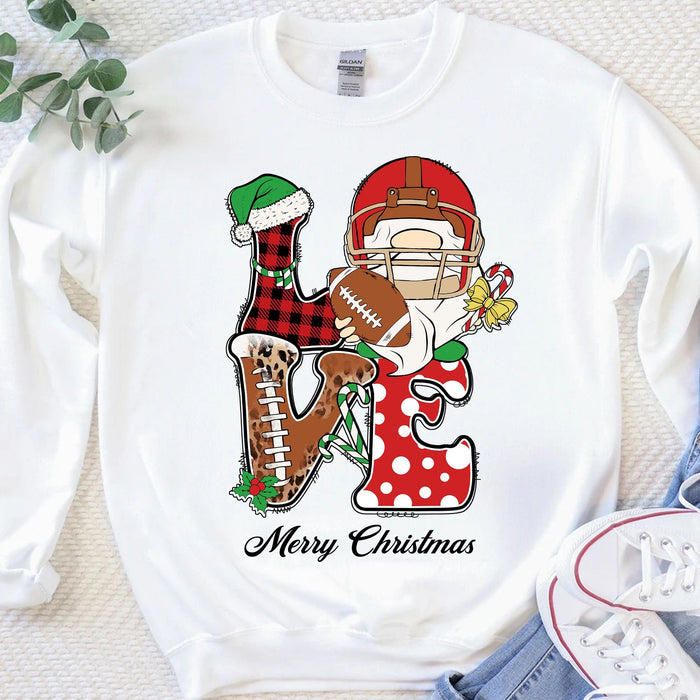 GeckoCustom Personalized Custom Football Christmas Sweatshirt C535