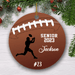 GeckoCustom Personalized Custom Football Ornament H526