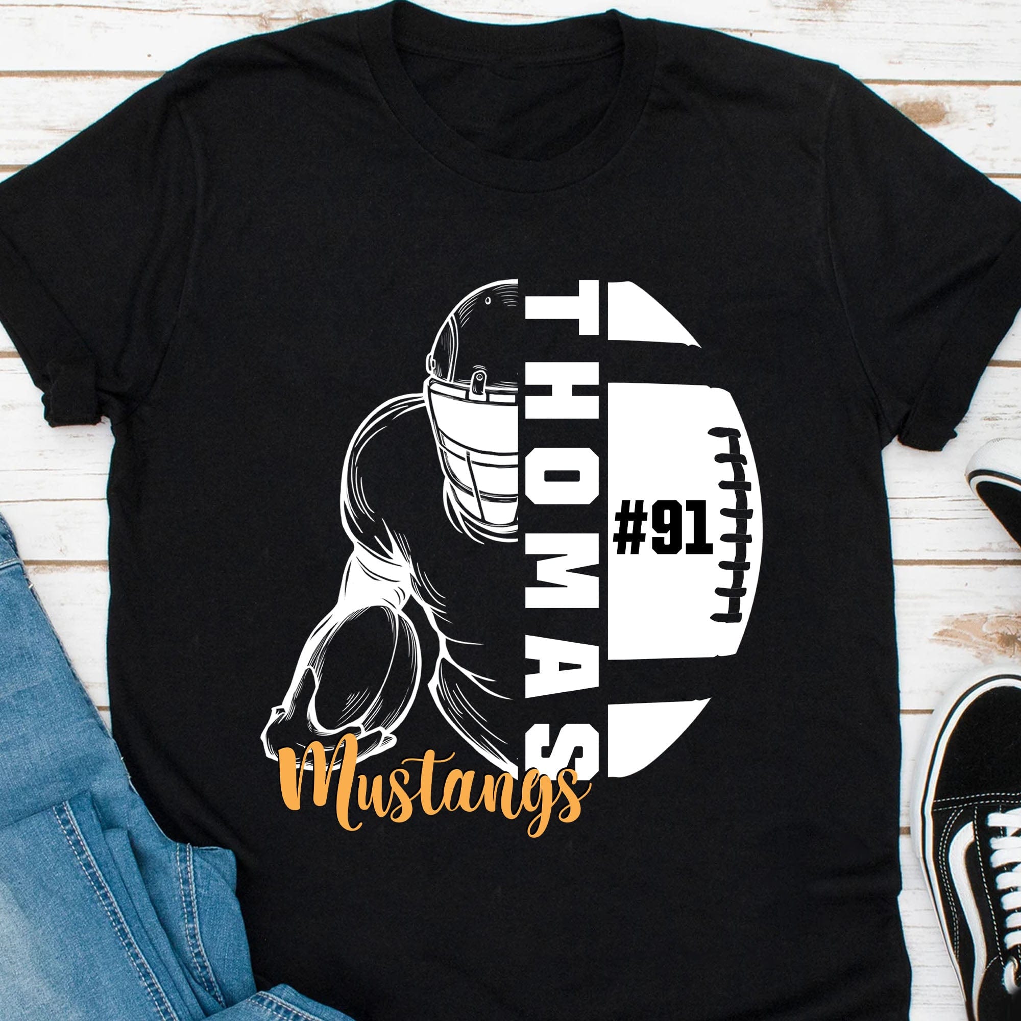 personalized football gear Personalized Football Gift, Personalized Custom Football Shirts C490