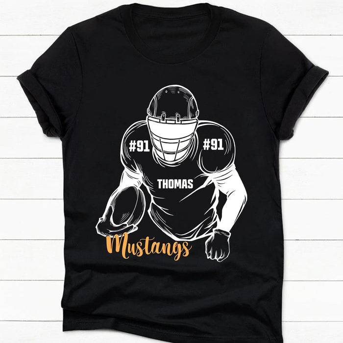 GeckoCustom Personalized Custom Football Shirts C490V2 Women Tee / Black Color / S