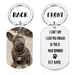GeckoCustom Personalized Custom Keychain, Dog Lover Gift, I Can't Say I Love You Enough So This Is Your Reminder