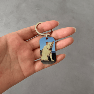 GeckoCustom Personalized Custom Keychain, Dog Lover Gift, You Left Paw Prints On My Heart