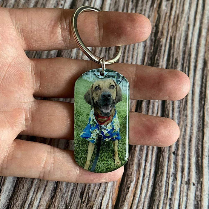 GeckoCustom Personalized Custom Keychain, Dog Lover Gift, Your Wings Were Ready But Our Hearts Were Not