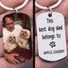 GeckoCustom Personalized Custom Keychain, Gift For Dad, This Best Dog Dad Belongs To