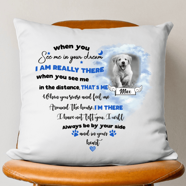 When You See Me In Your Dream Dog Throw Pillow GeckoCustom