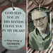 GeckoCustom Personalized Custom Memorial Photo Keychain, God Has You In His Hands I Have You In My Heart, Memorial Gift