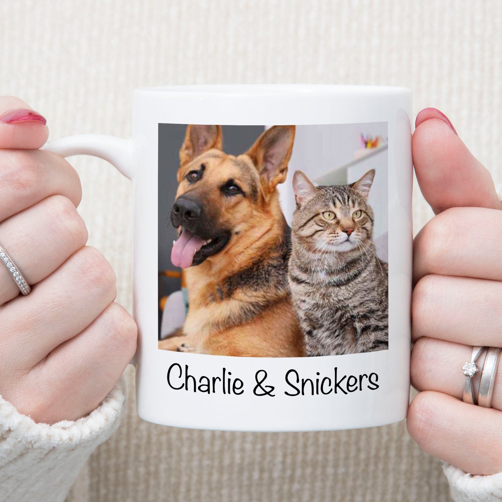 GeckoCustom Personalized Custom Photo Dog Cat Pet Coffee Mug C606 11oz