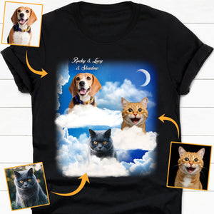 GeckoCustom Personalized Custom Photo Dog Cat Pet Shirt C552 Women Tee / Black Color / S