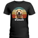 GeckoCustom Personalized Custom Photo Dog Shirt, Dog Vintage Retro Photo Shirt, Gift For Dog Lover Women T Shirt / Black Color / S